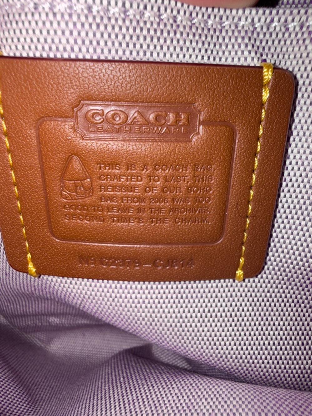 Coach Soho Bag In Signature Jacquard - Brass/Iris - Picture 8 of 8